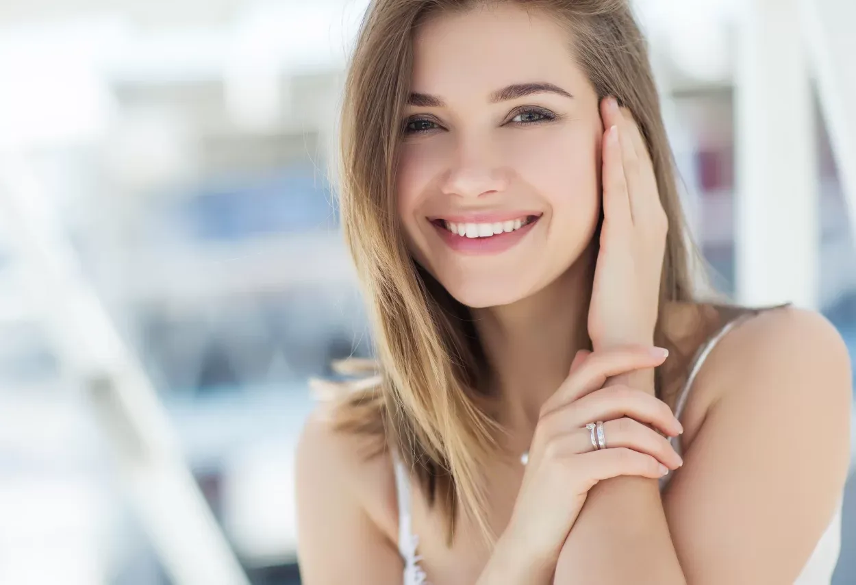 Klientka během laserové epilace v Laser Clinic Praha